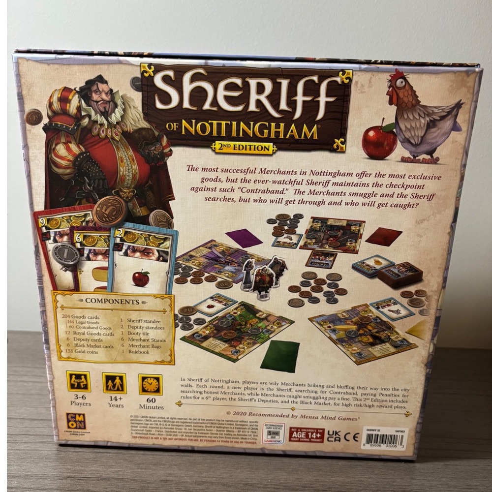 Sheriff of Nottingham 2nd Edition Board Game, Complete - Picture 2 of 5